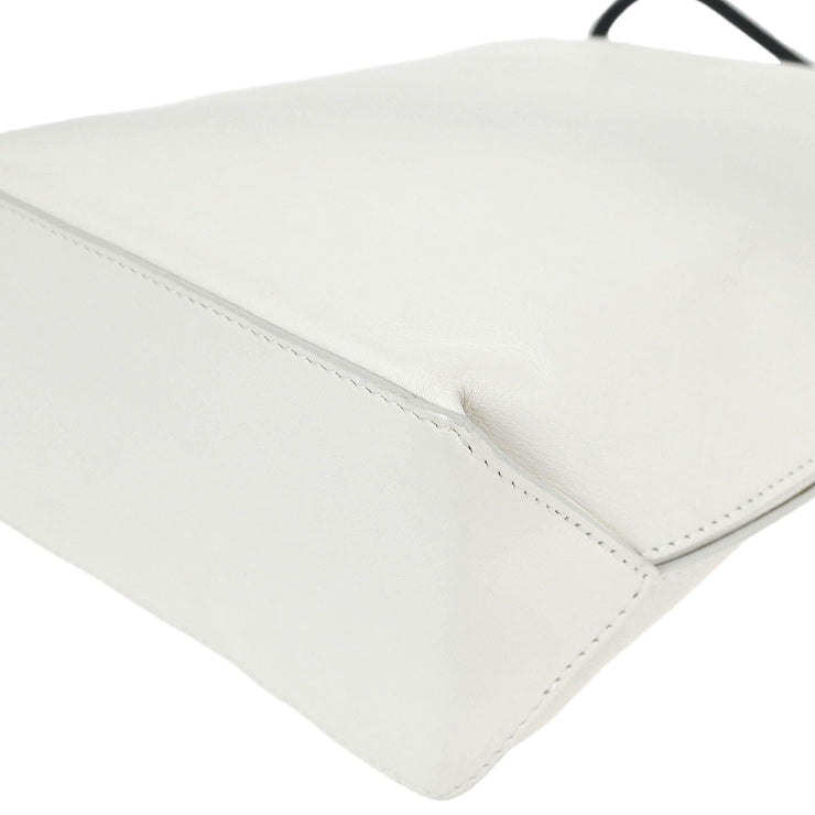 Chanel White Calfskin Handbag AQ00393