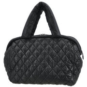 Chanel Black Nylon Coco Cocoon Bowling Bag Handbag AQ00397