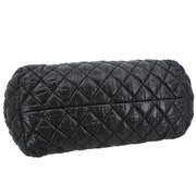 Chanel Black Nylon Coco Cocoon Bowling Bag Handbag AQ00397