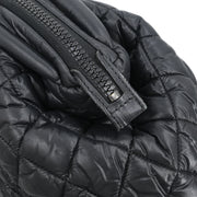 Chanel Black Nylon Coco Cocoon Bowling Bag Handbag AQ00397