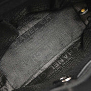 Chanel Black Calfskin Choco Bar Tote Handbag AQ00410