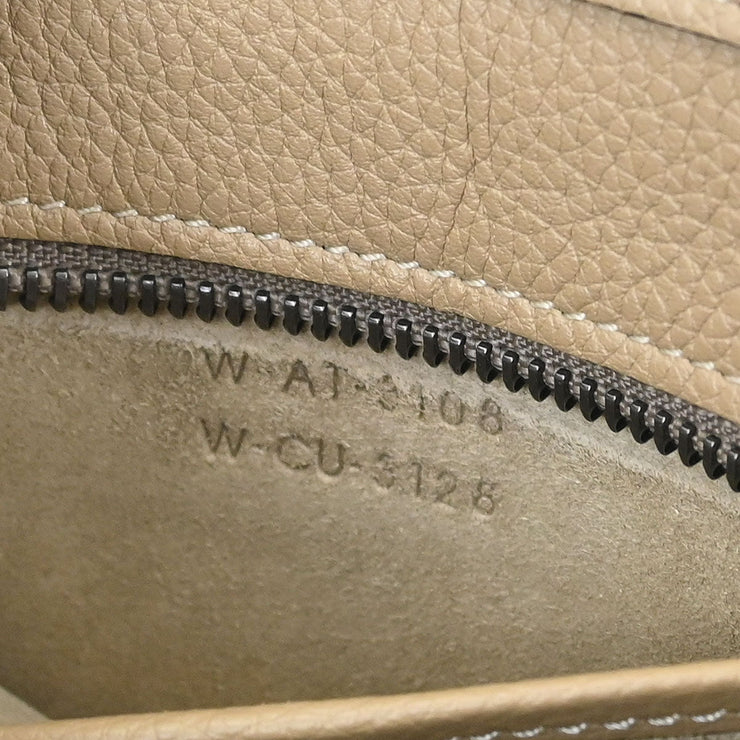 Celine Brown Leather Nano Luggage Tote Bag W-AT-3108 W-CU-3128 AQ00412