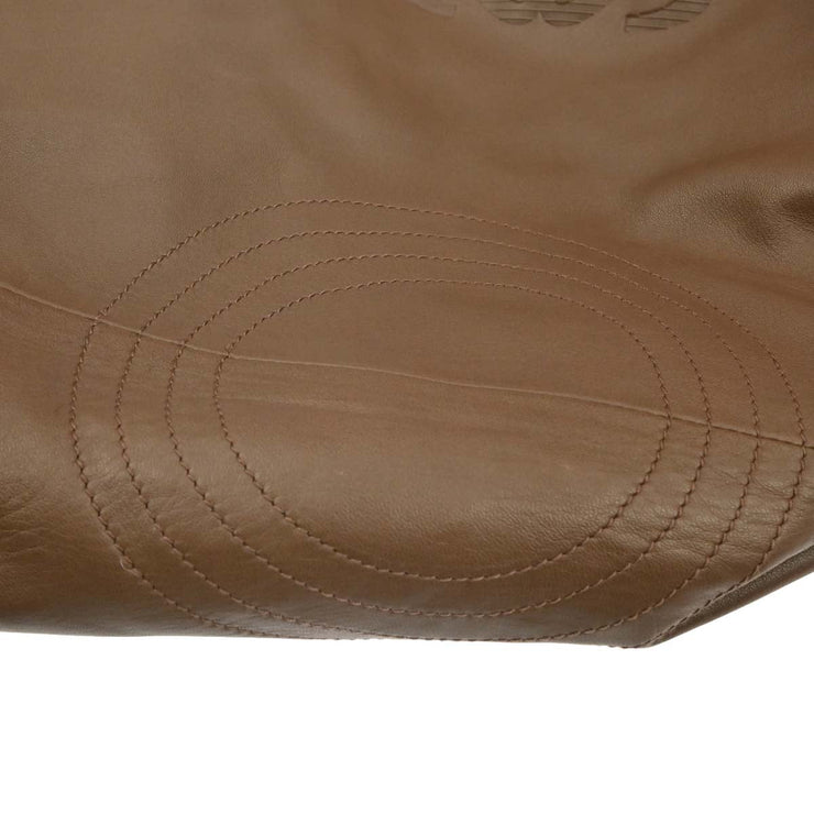 Loewe Brown Lambskin Nappa Aire Tote Handbag 060612 AQ00416