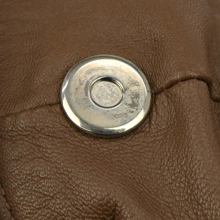 Loewe Brown Lambskin Nappa Aire Tote Handbag 060612 AQ00416