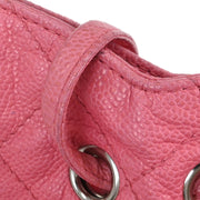 Chanel Pink Calfskin Tote Drawstring Handbag AQ00426