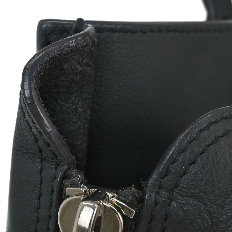 Balenciaga Gray 2way Papier Handbag 370926.1110.B.1669 AQ00430