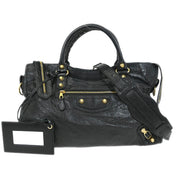 Balenciaga Black The Giant City 2way Handbag 281770.1000 J.002123 AQ00432