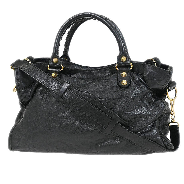 Balenciaga Black The Giant City 2way Handbag 281770.1000 J.002123 AQ00432