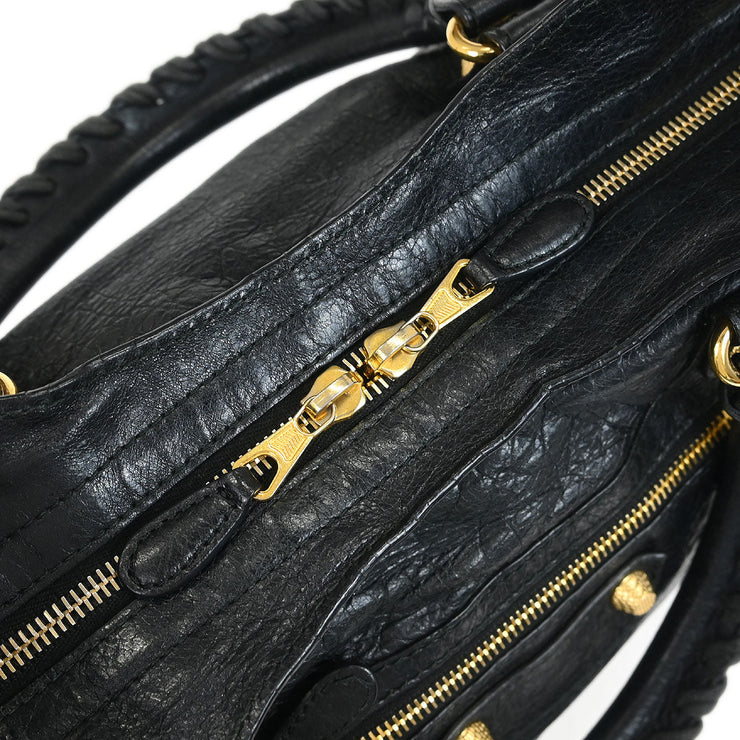 Balenciaga Black The Giant City 2way Handbag 281770.1000 J.002123 AQ00432