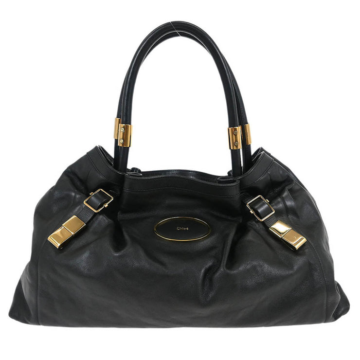 Chloe Black Victoria Tote Handbag 03-10-51-5811 AQ00439