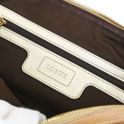 Loewe Blue Beige Nylon Leather Handbag 340807 AQ00441