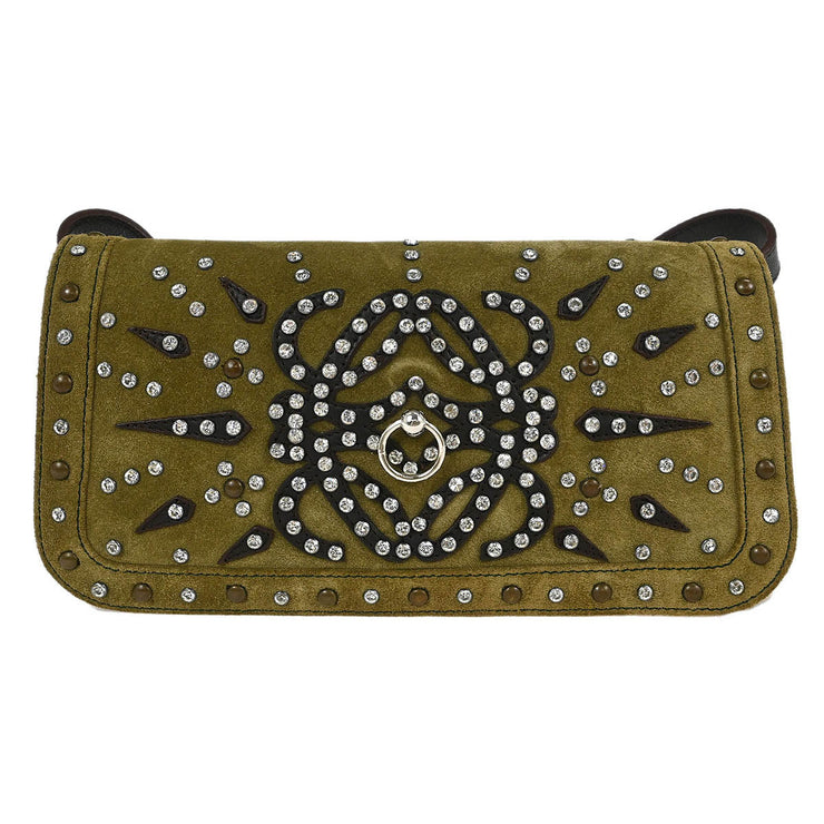 Loewe Brown Suede Shoulder Bag 050501 AQ00443