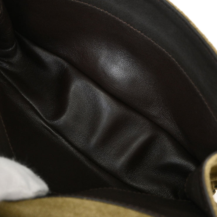 Loewe Brown Suede Shoulder Bag 050501 AQ00443