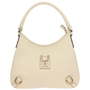 Gucci White Leather Abbey D Ring Handbag 130738 214397 AQ00445