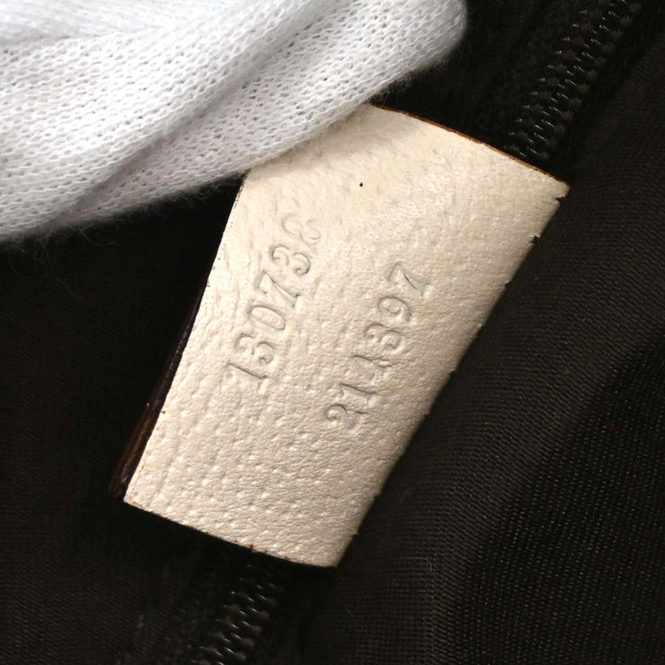 Gucci White Leather Abbey D Ring Handbag 130738 214397 AQ00445