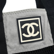 Chanel Black Nylon Sport Line Mesh Tote Handbag AQ00447