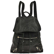 Balenciaga Black Leather Traveler Backpack 387285.1000.C.538735 AQ00453