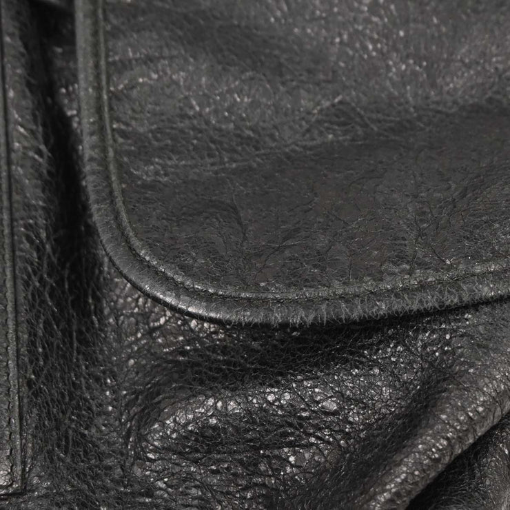 Balenciaga Black Leather Traveler Backpack 387285.1000.C.538735 AQ00453