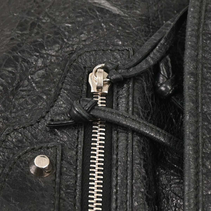 Balenciaga Black Leather Traveler Backpack 387285.1000.C.538735 AQ00453