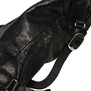 Balenciaga Black Leather Traveler Backpack 387285.1000.C.538735 AQ00453