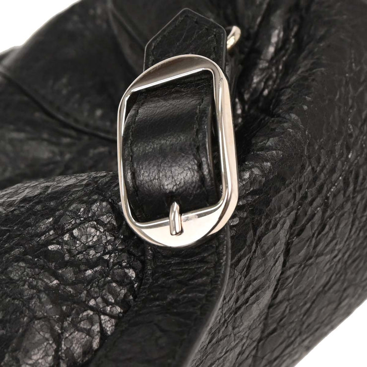 Balenciaga Black Leather Traveler Backpack 387285.1000.C.538735 AQ00453