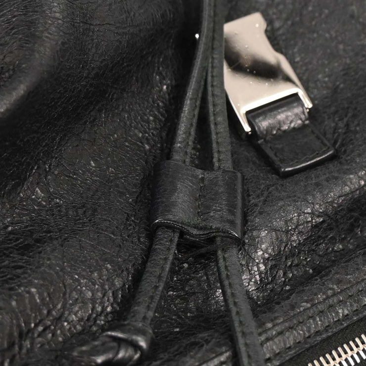Balenciaga Black Leather Traveler Backpack 387285.1000.C.538735 AQ00453