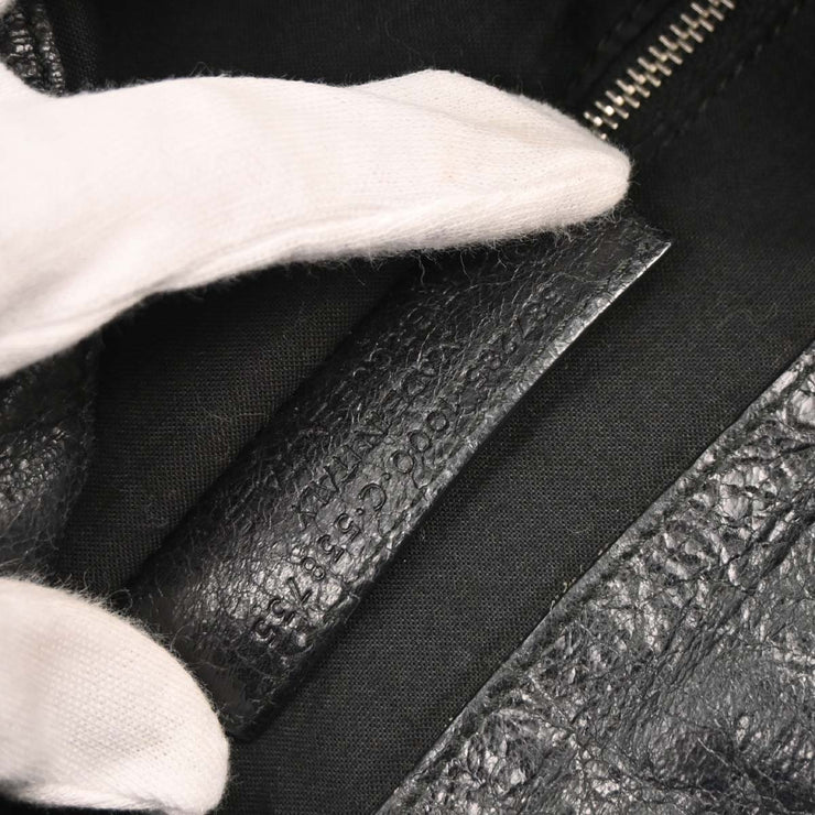 Balenciaga Black Leather Traveler Backpack 387285.1000.C.538735 AQ00453