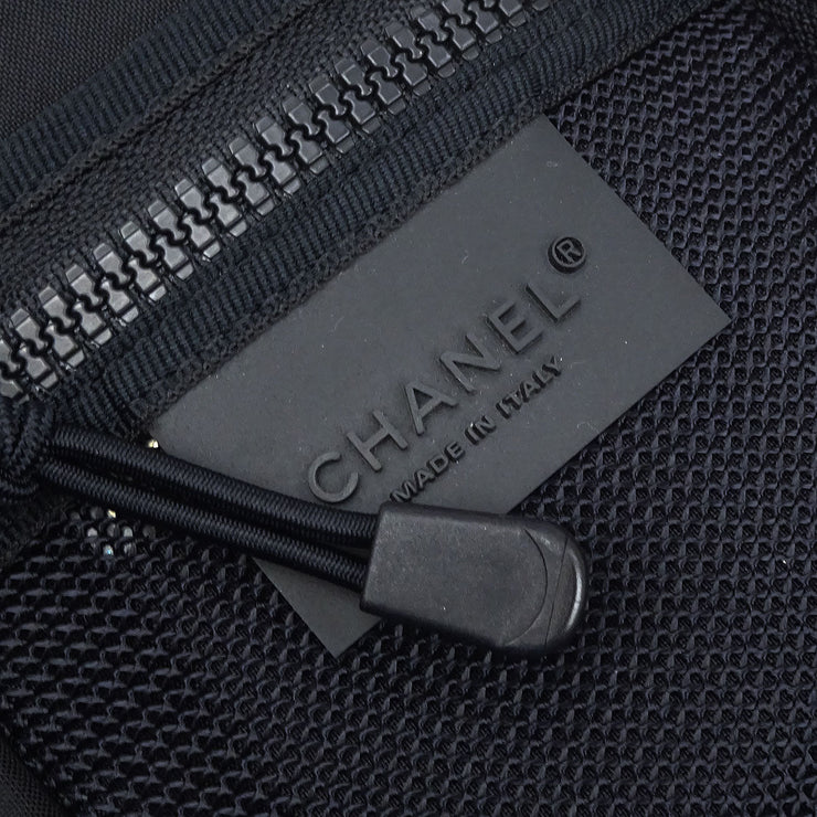 Chanel White Nylon Travel Line Shoulder Bag AQ00454