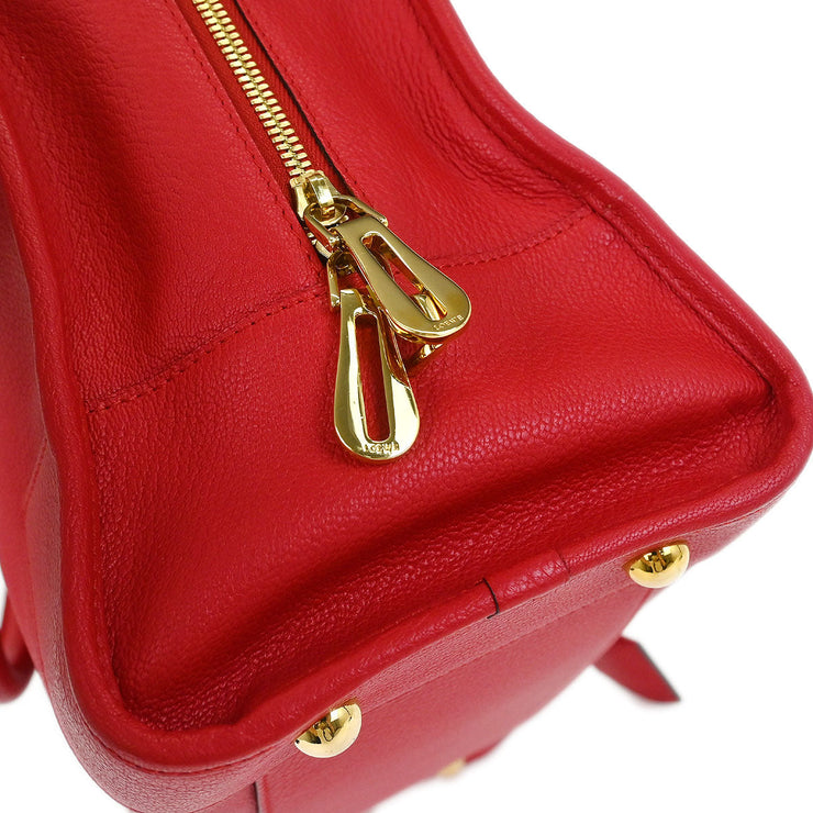 Loewe Red Amazona 36 Handbag 011304 AQ00461