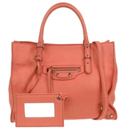 Balenciaga Salmon Pink Papier 2way Handbag 305572.5620.H.515859 AQ00465