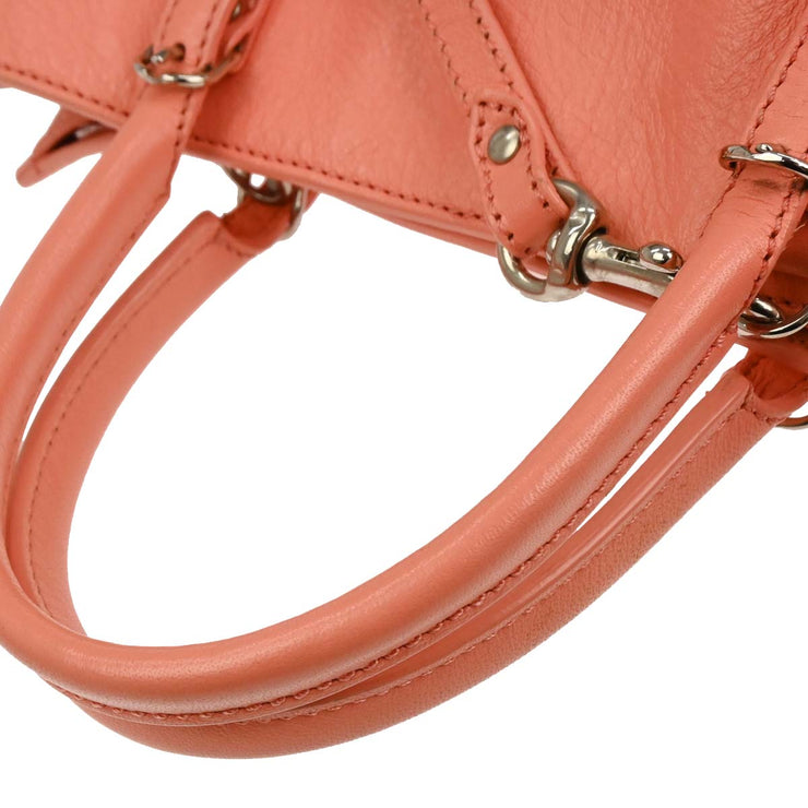 Balenciaga Salmon Pink Papier 2way Handbag 305572.5620.H.515859 AQ00465