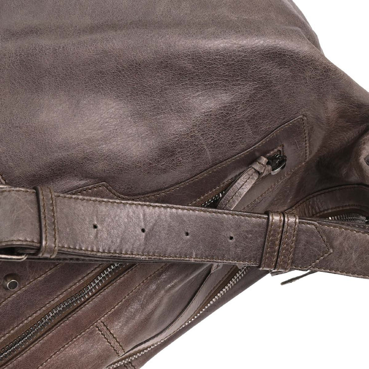 Balenciaga Brown The Courier XL Shoulder Bag 223410.1669 AQ00466