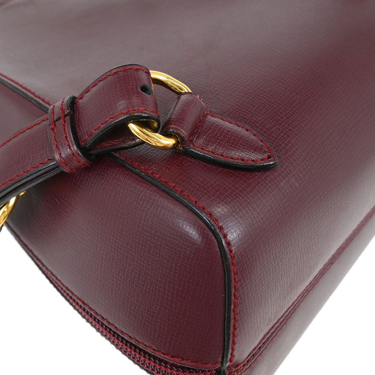 Cartier Bordeaux Leather Backpack L27 AQ00470