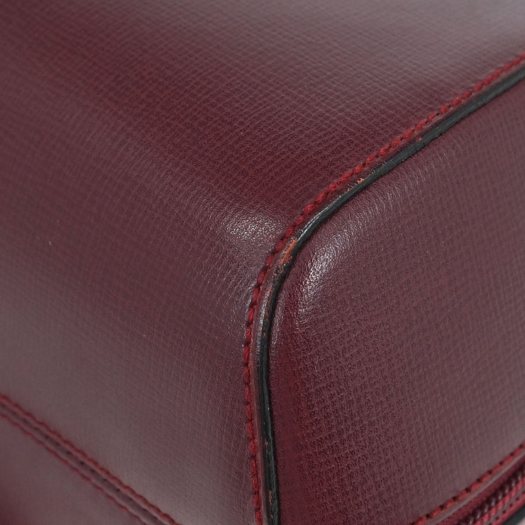 Cartier Bordeaux Leather Backpack L27 AQ00470