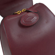 Cartier Bordeaux Leather Backpack L27 AQ00470