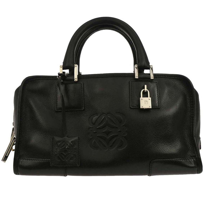 Loewe Black Leather Amazona 28 Handbag 060702 AQ00471