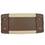 Loewe Beige Brown Bordeaux Amazona 28 Handbag 271202 AQ00472