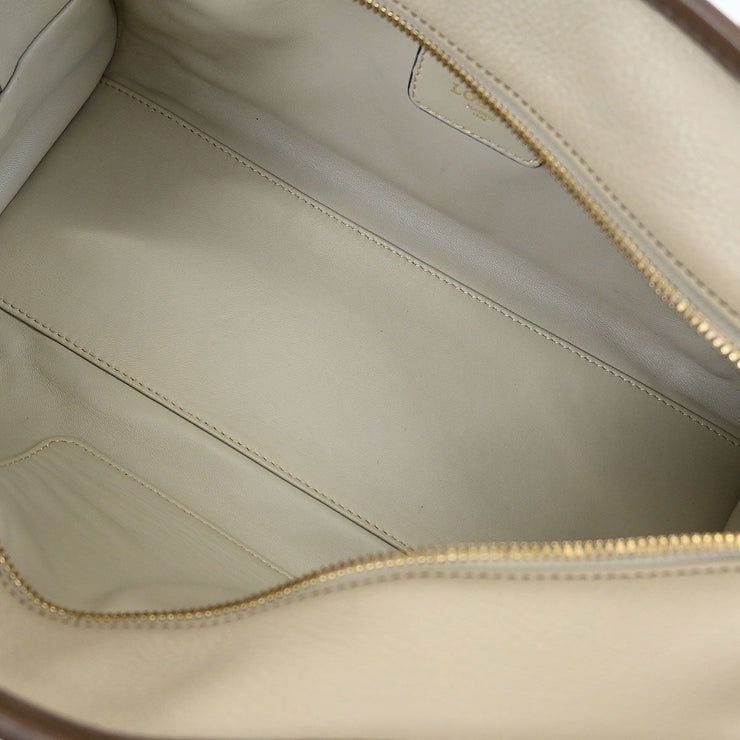 Loewe Beige Brown Bordeaux Amazona 28 Handbag 271202 AQ00472