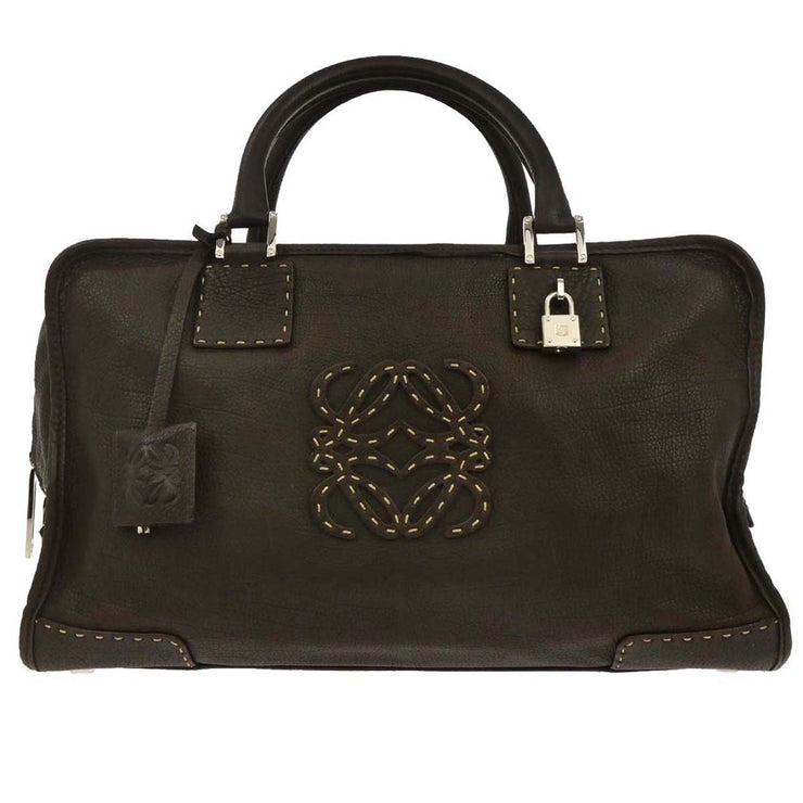 Loewe Brown Leather Amazona 36 Handbag 270704 AQ00475