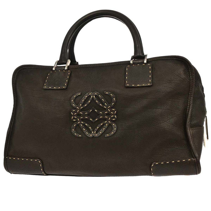 Loewe Brown Leather Amazona 36 Handbag 270704 AQ00475