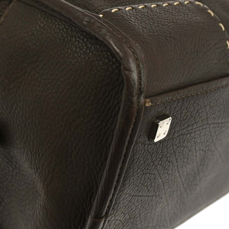 Loewe Brown Leather Amazona 36 Handbag 270704 AQ00475