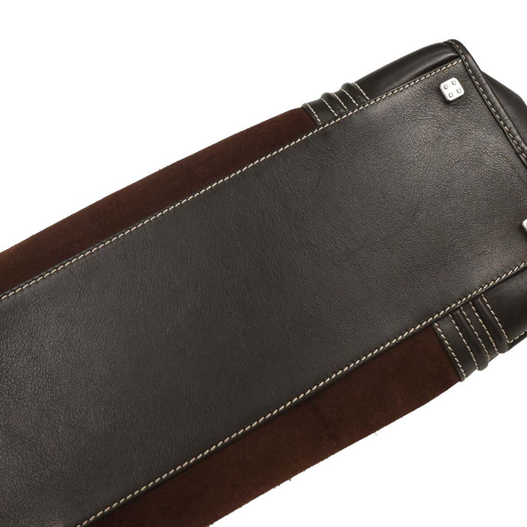 Loewe Brown Suede Amazona 36 Handbag 060706 AQ00476