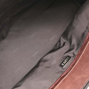 Loewe Brown Suede Amazona 36 Handbag 060706 AQ00476