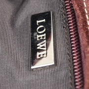 Loewe Brown Suede Amazona 36 Handbag 060706 AQ00476