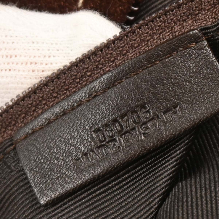 Loewe Brown Suede Amazona 36 Handbag 060706 AQ00476