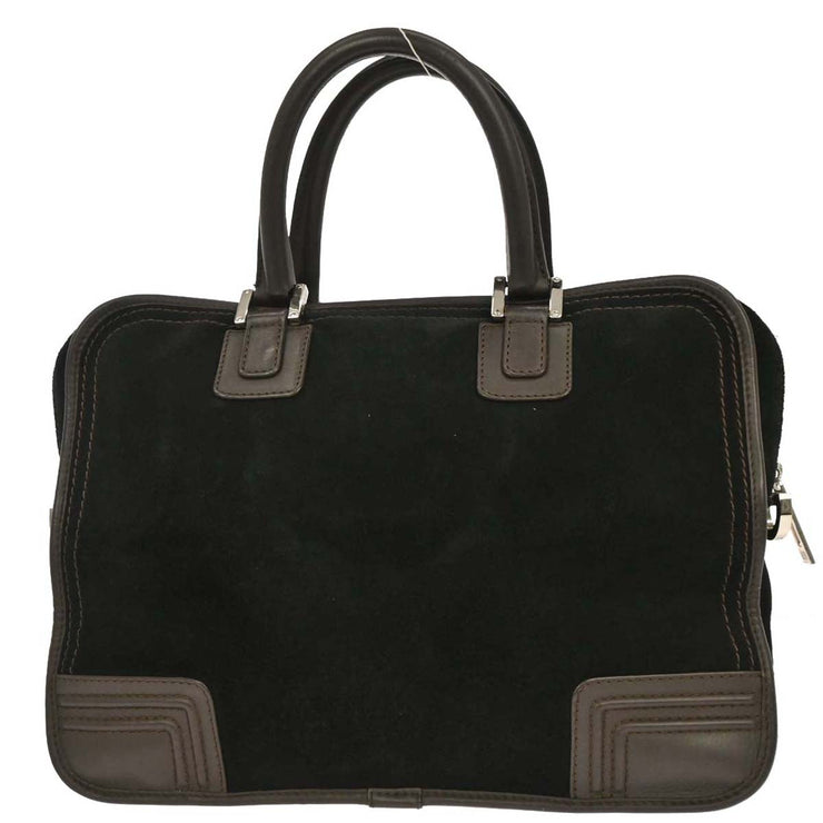 Loewe Black Suede Amazona Handbag 060712 AQ00478