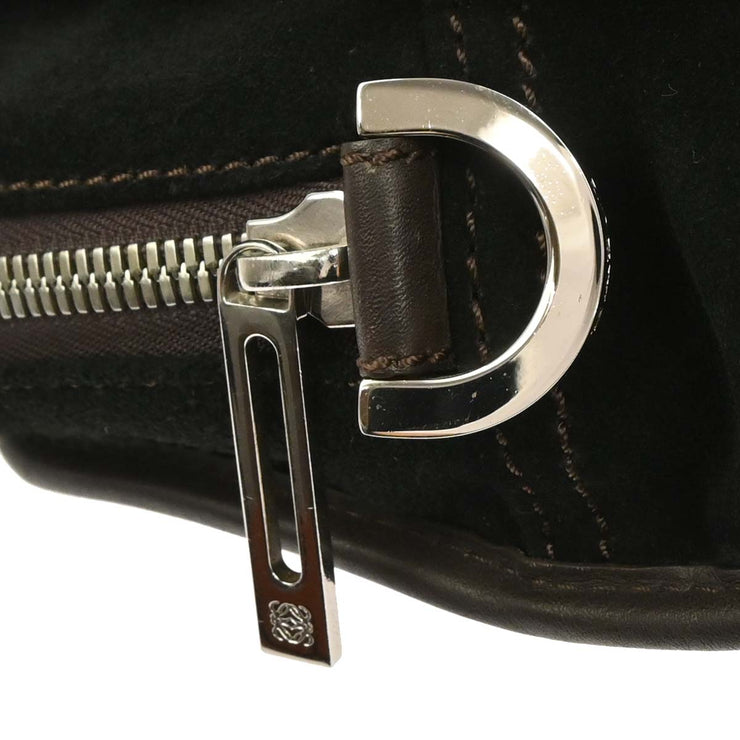 Loewe Black Suede Amazona Handbag 060712 AQ00478