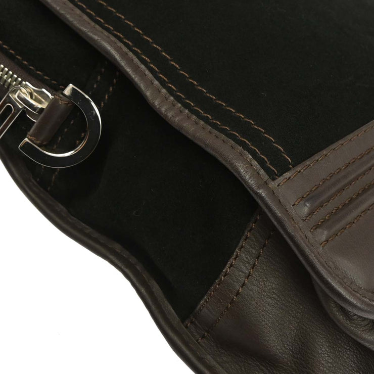 Loewe Black Suede Amazona Handbag 060712 AQ00478