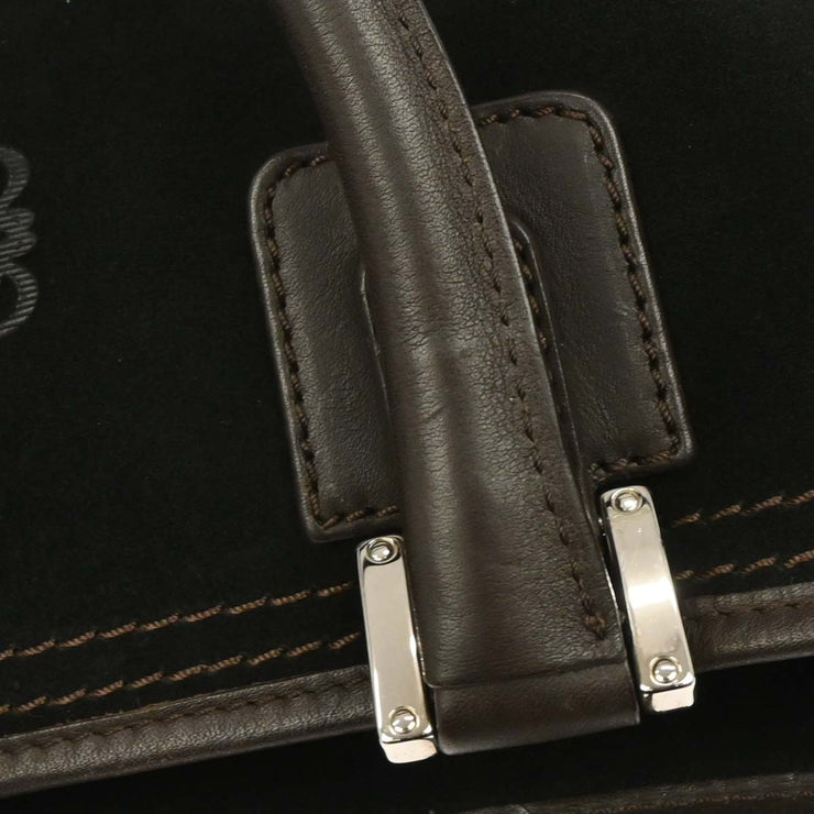 Loewe Black Suede Amazona Handbag 060712 AQ00478