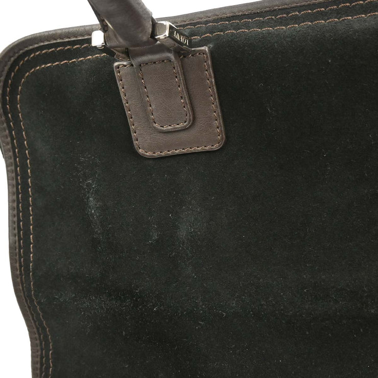 Loewe Black Suede Amazona Handbag 060712 AQ00478